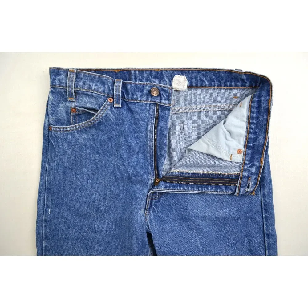 Vintage Levi 505 Orange Tab Jeans Mens 34 Inseam 28 (Cut Off) Reg Fit Straight‎